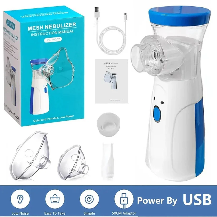 Portable Handheld Mesh Nebulizer Machine – For Adults & Kids, Travel-Friendly