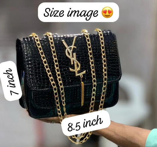 😻 Stylish crocodile ysl Long Chian Box For Girls😻