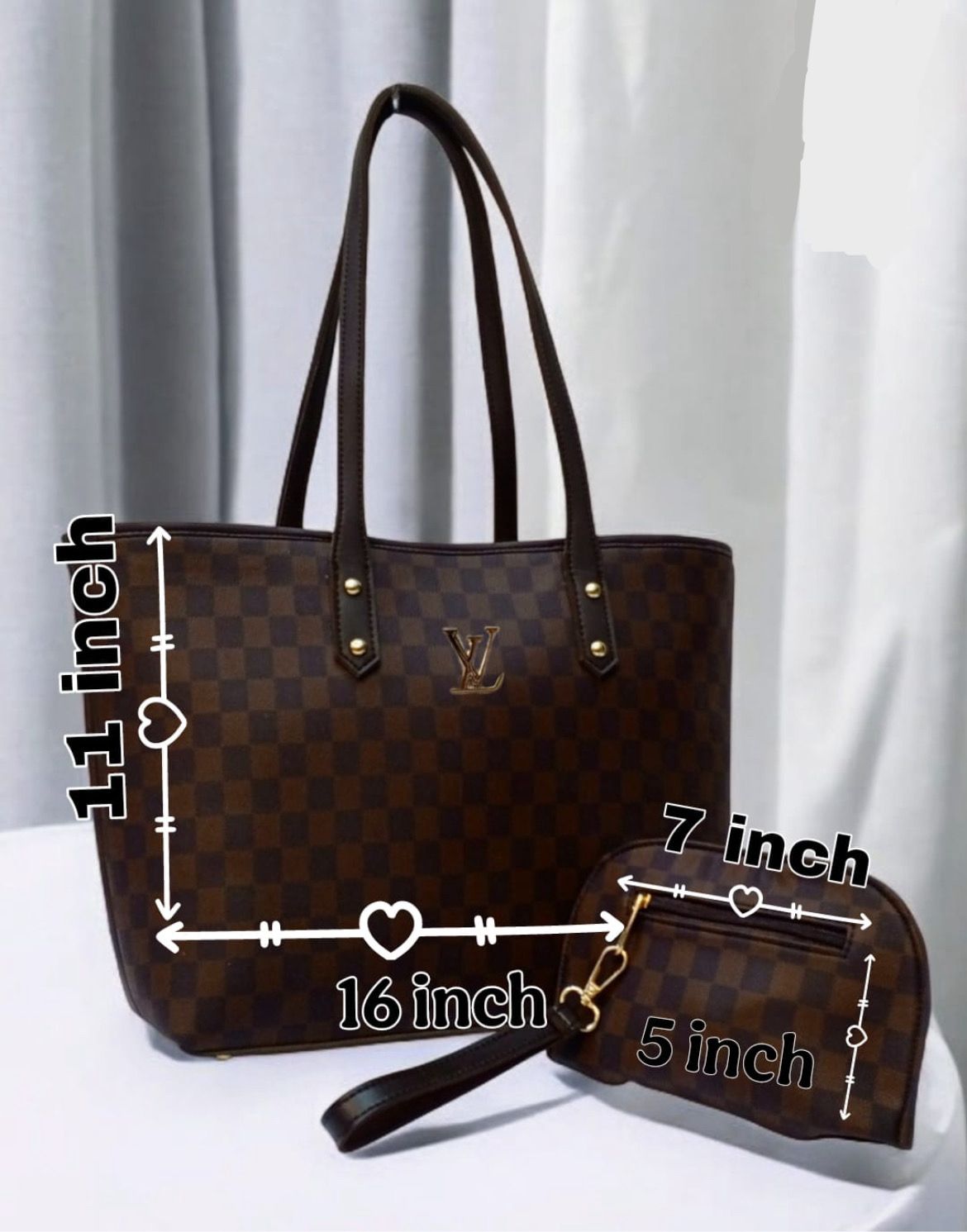 🎀Lv 2pc Tote bag For Girls 🎀