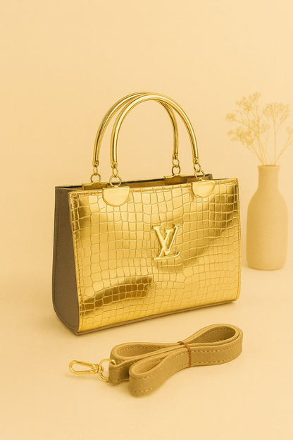High Qualitu Croc Material With Long Belt