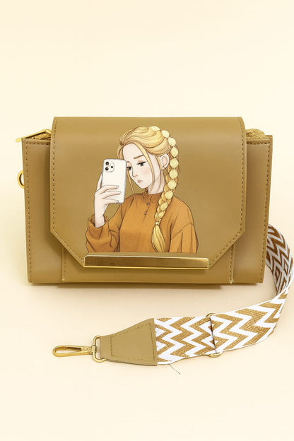 3-Zipper Crossbody Bag