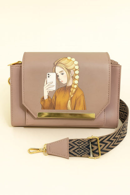 3-Zipper Crossbody Bag