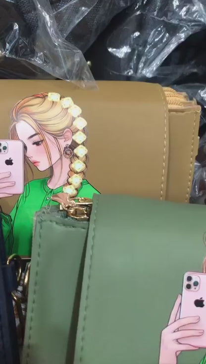 3-Zipper Crossbody Bag